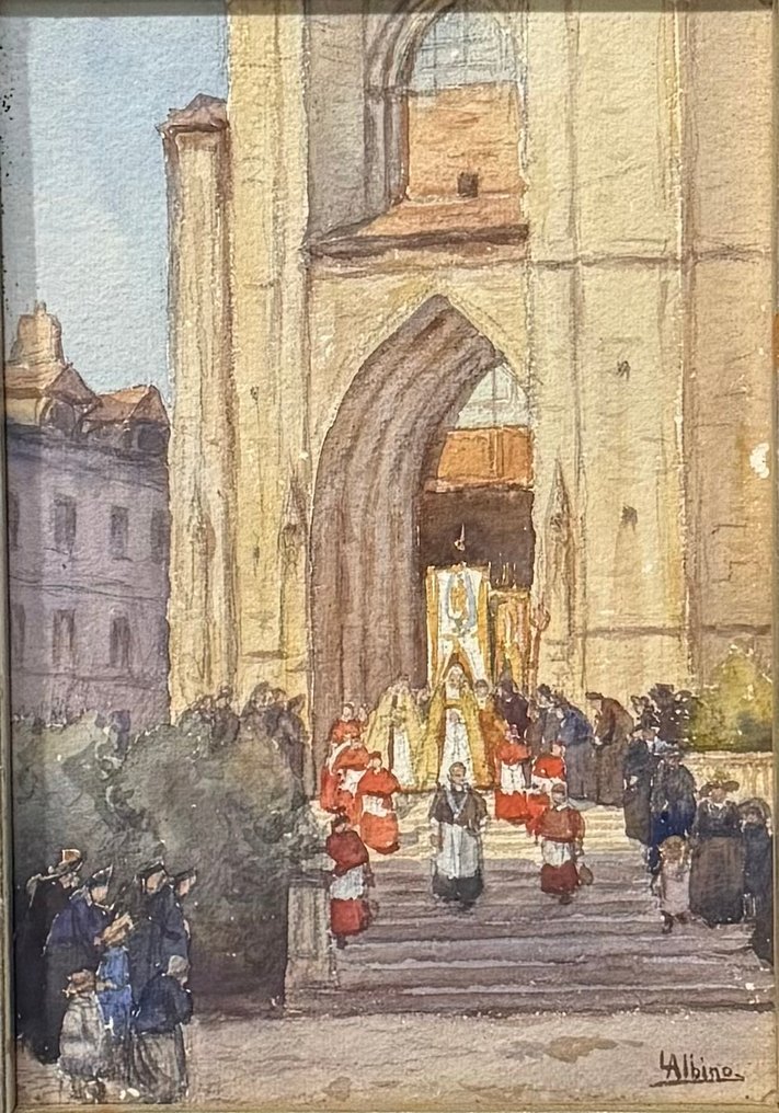 Luca Albino (1884-1952) - Uscita dalla Chiesa #1.0