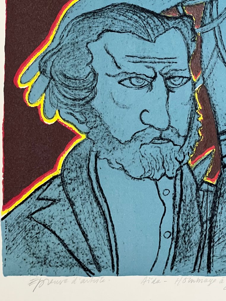Corneille (1922-2010) - Epreuve d'artiste titrée et signée : Aïda, hommage à Giuseppe Verdi #3.2
