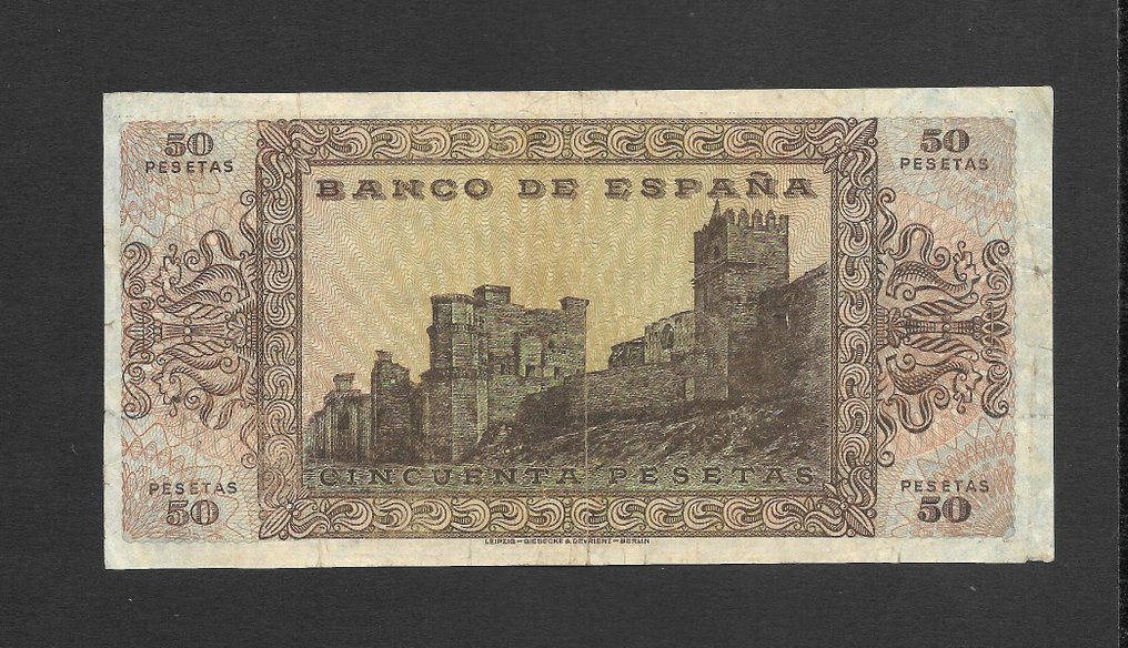 Spain. - 2 x 50 Pesetas - 1936/1938 (No reserve price) #3.2