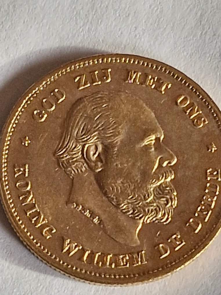 Ολλανδία. Willem III. 10 Gulden 1875 #1.0