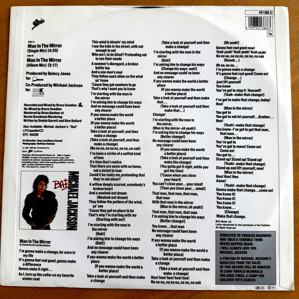 Michael Jackson - 6 great records from Michael Jackson - Πολλαπλοί καλλιτέχνες - Δίσκος βινυλίου - 1978 #2.1