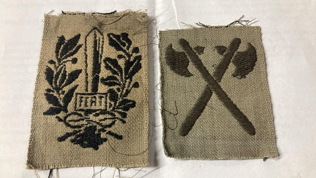 意大利 - Arditi - 军装 - 一对第一次世界大战装饰带的勇敢精神 - 1917 #1.0