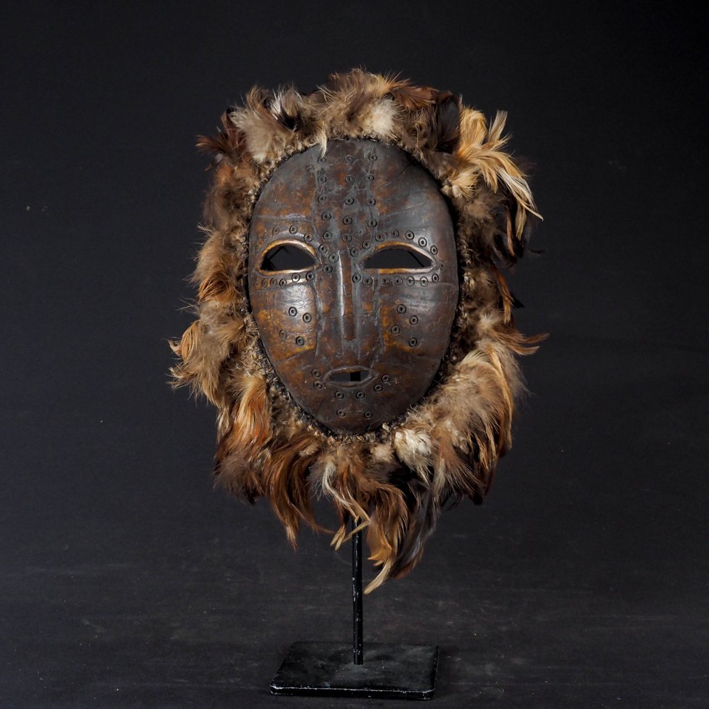 Σπάνιο μάσκα αρχικής τελετής. - Schildpadschild - Lega Bwami - Λαϊκή Δημοκρατία του Κονγκό  (χωρίς τιμή ασφαλείας) #1.0