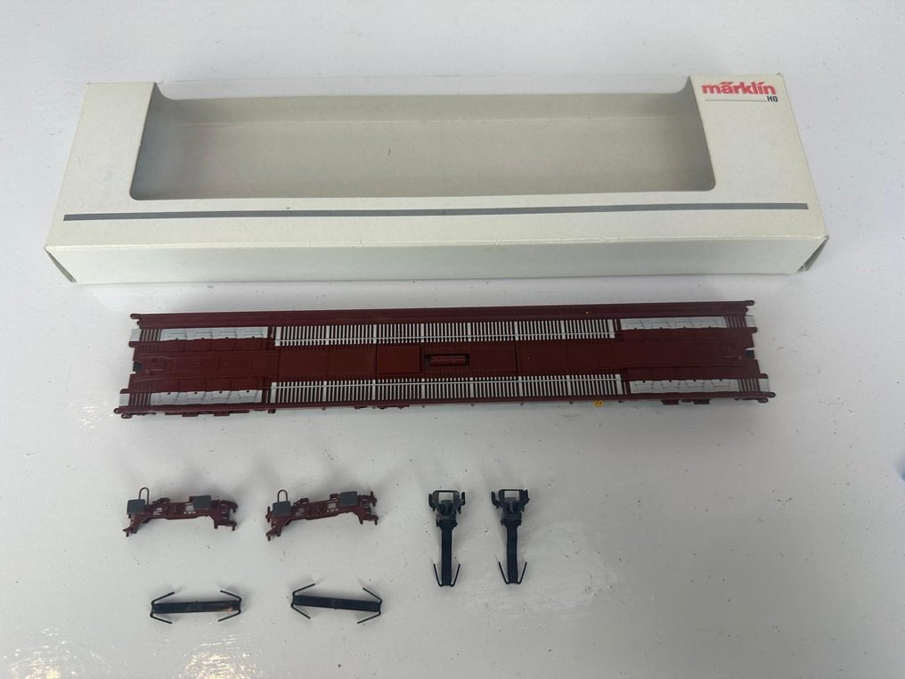 Märklin H0 - 4740/4741 - Modelltog godsvogn (2) - gulvtransportvogner - DB #4.3