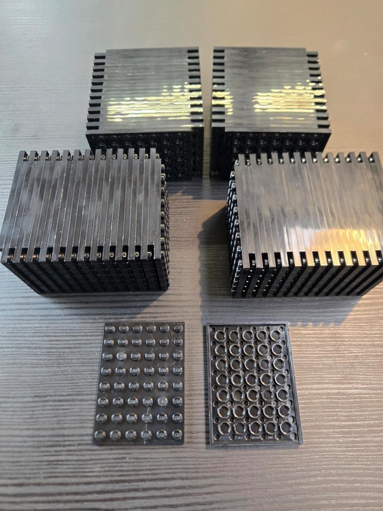 Lego - Jouet New Plate 6 x 8 Black 100pcs #1.0