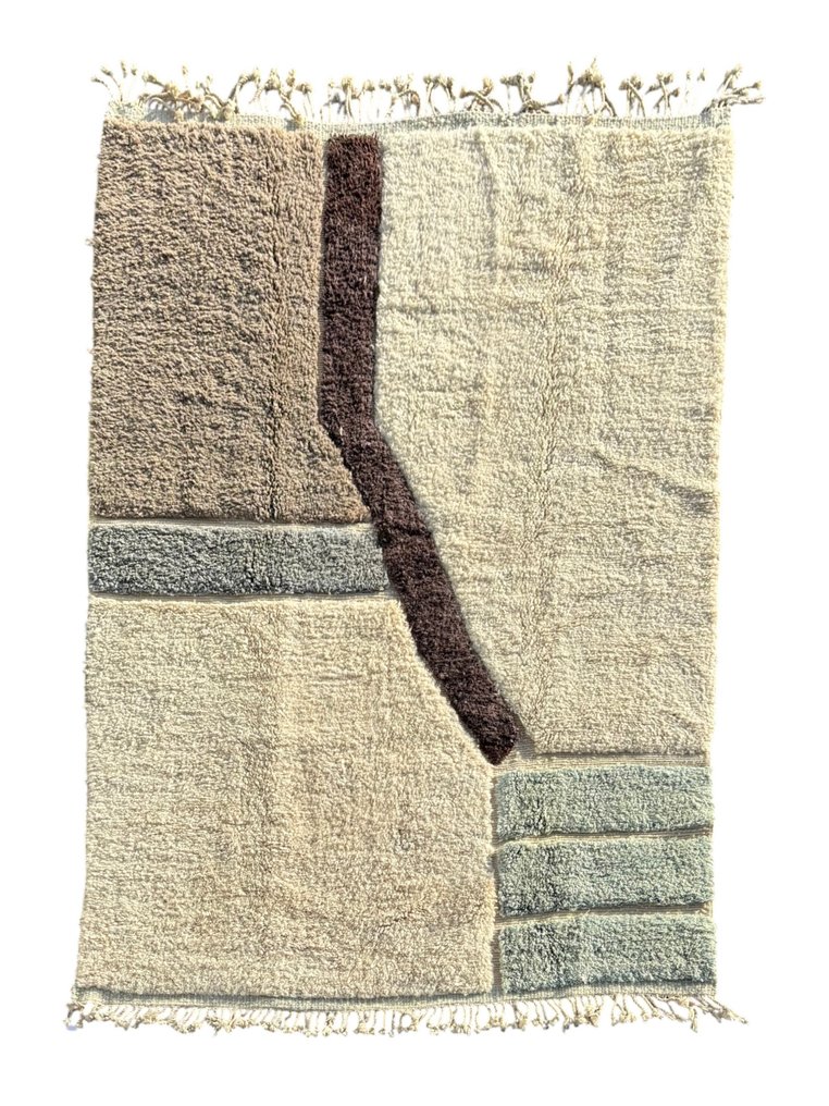 现代摩洛哥贝尔贝尔米尔特羊毛地毯 - 小地毯 - 300 cm - 200 cm - 手工编织羊毛地毯 #1.0