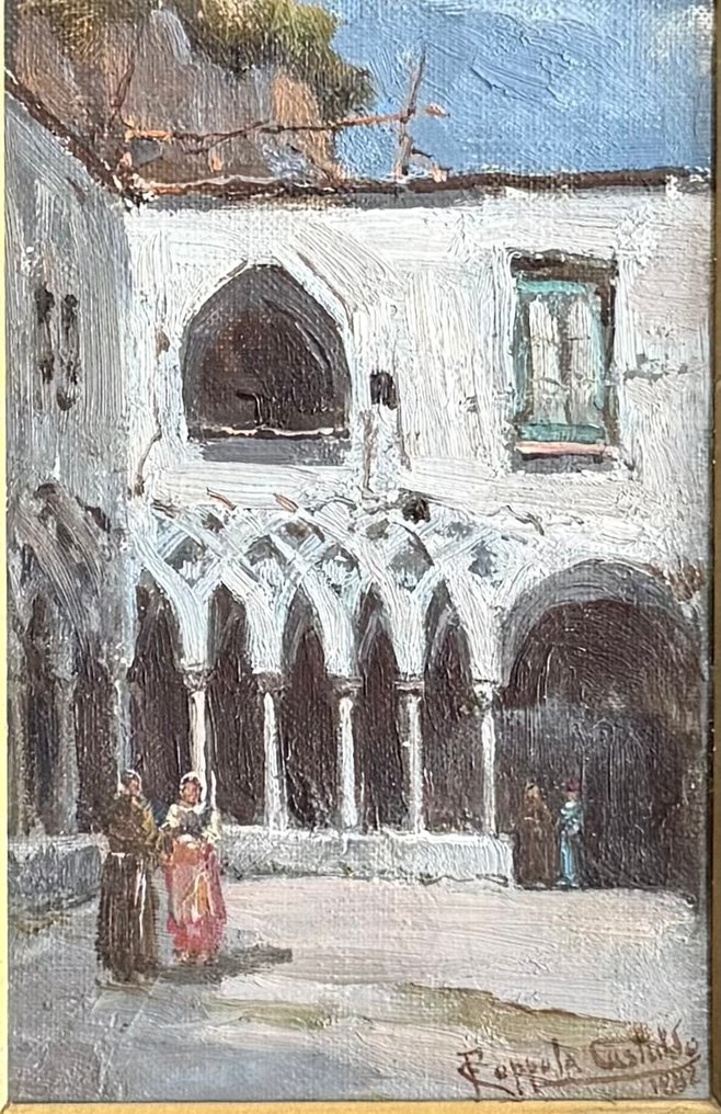 Francesco Coppola Castaldo (1847-1916) - Interno di Convento #2.1