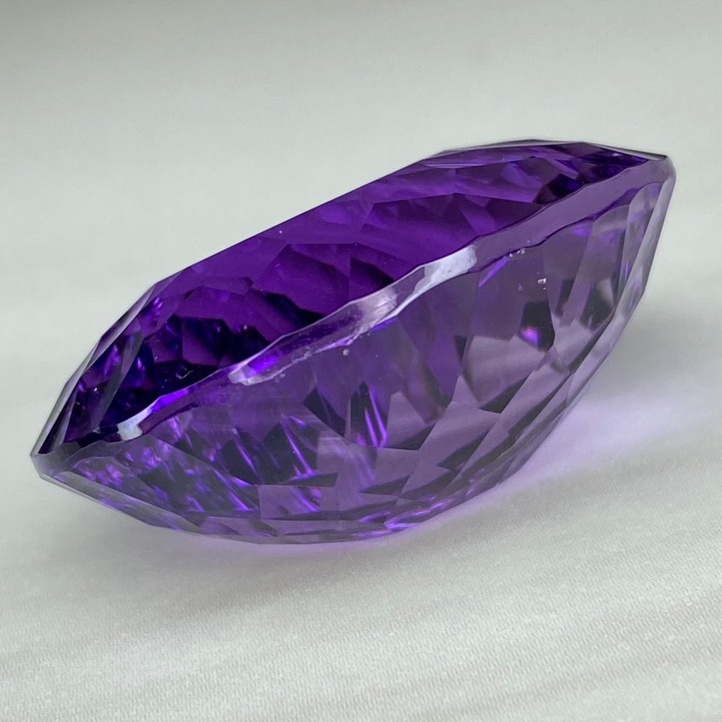 Zonder minimumprijs Paars Amethist  - 70.98 ct - nternational Colored Gemstone Association (ICA GemLab) - Exclusieve precisiesnede #3.2