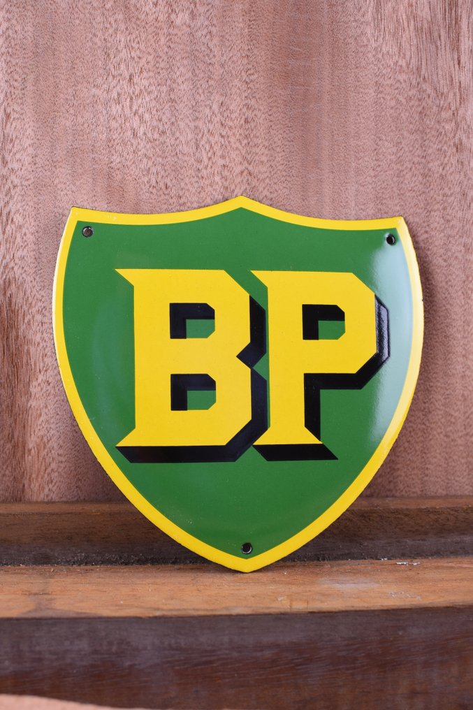 BP emblem; enamel sign; rare auction with this design; handmade! - Sign - Enamel #1.0