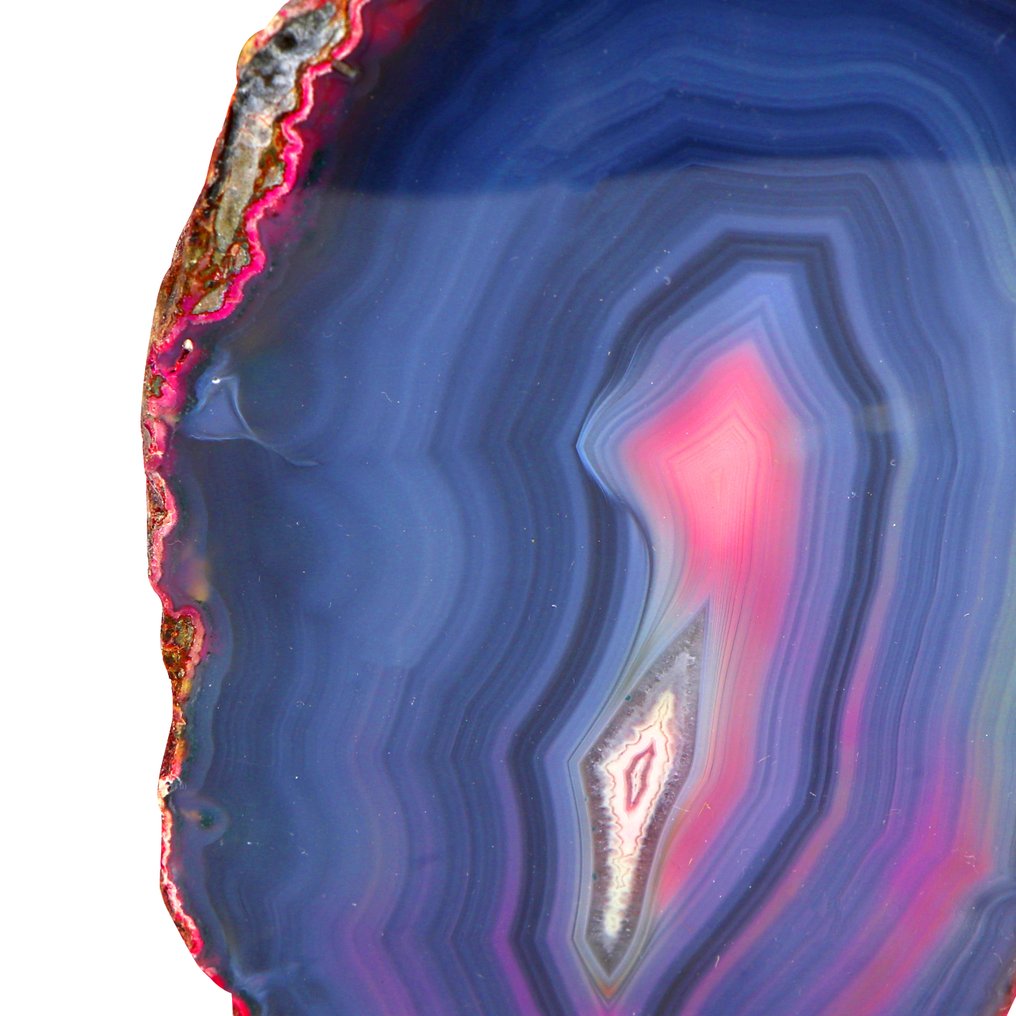 无底价 - 粉色与蓝色玛瑙 - 17x10x9 厘米 晶球- 2.1 kg #3.2