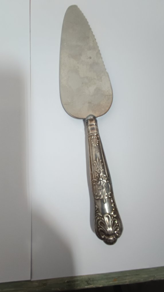 Taartmes - .925 zilver - Cake mes met zilveren handvat #1.0