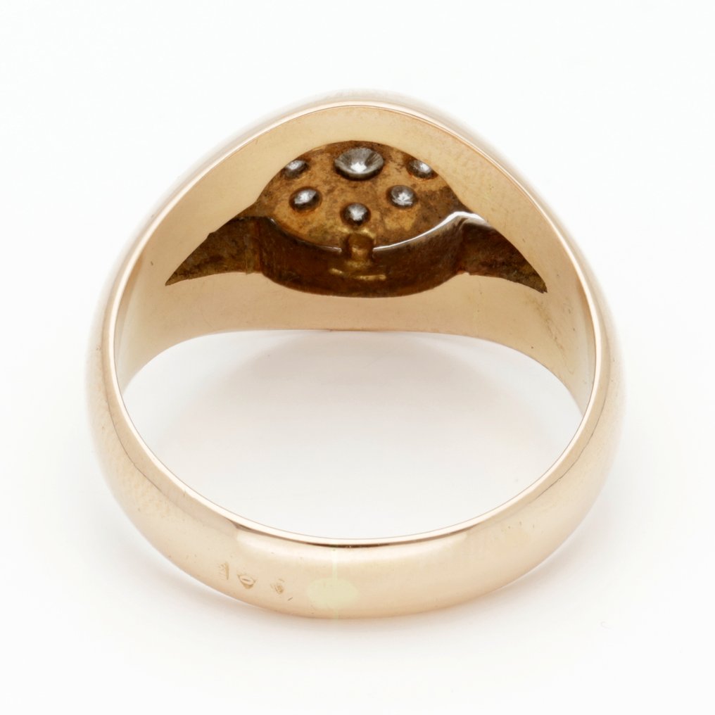 戒指 - 18K包金 黄金 钻石 (天然)  #3.2