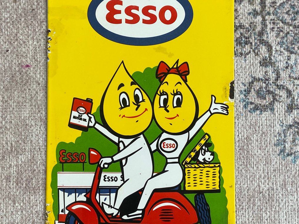 Sign - Esso - Plaque émaillée #3.2