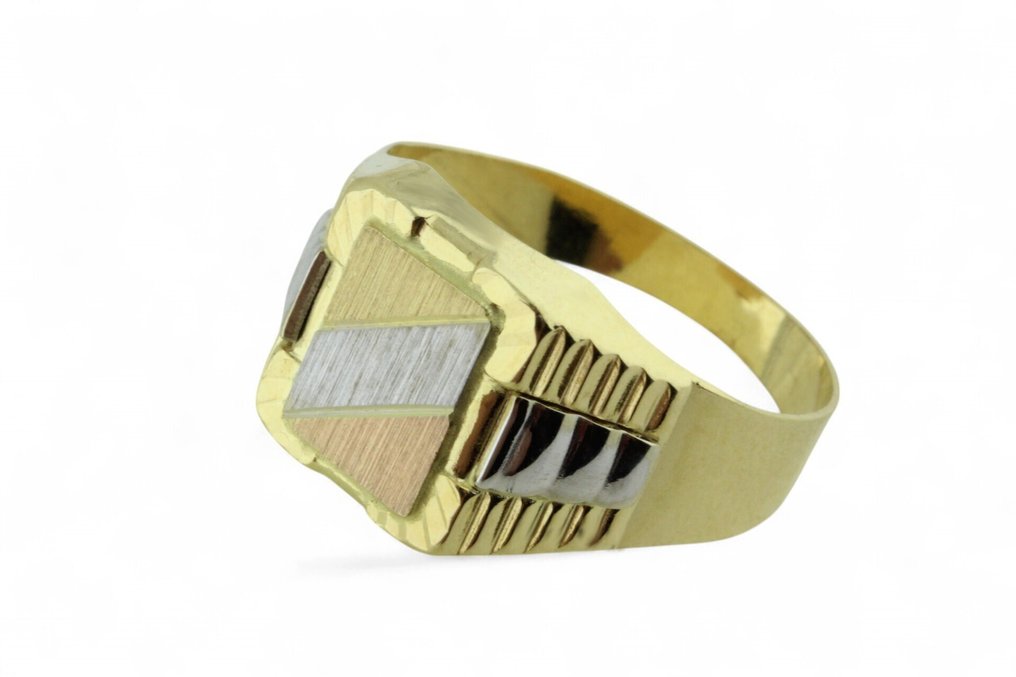 Δαχτυλίδι - 18 καράτια Κίτρινο χρυσό, Λευκός χρυσός, Ροζ χρυσό #1.0