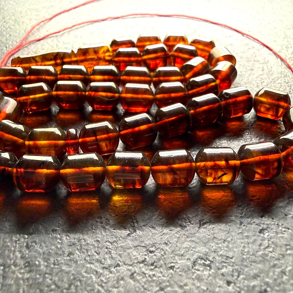 Κομποσκοίνι από Βαλτική ρητίνη, τσάκρα, 11 mm βαρέλι. - Κεχριμπάρι - Succininte #4.3