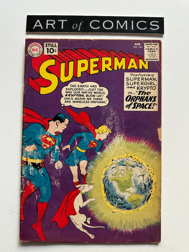 Superman #143, #144, #145, #148 - 4 Comic collection - EO - 1961 #4.3