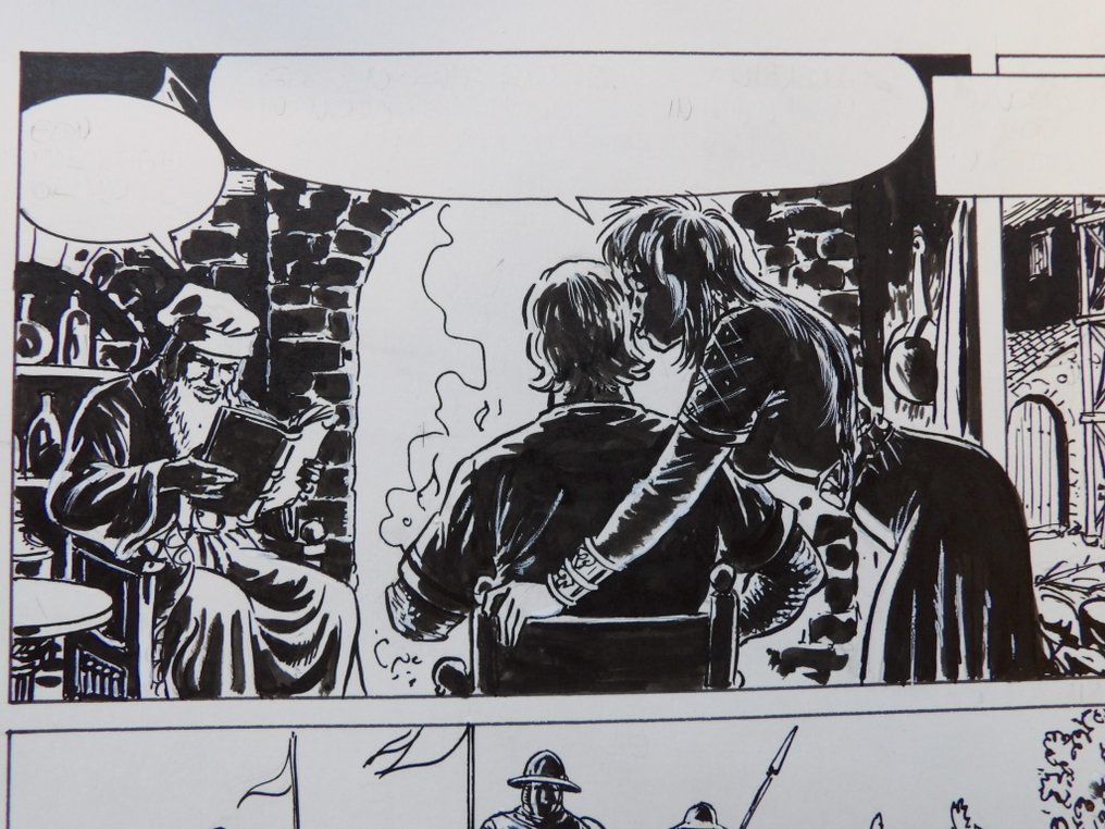 Scholz, Claus - De Rode Ridder 212 - De zwarte inquisiteur [strook 3 + 4] - 1 x alkuperäinen sivu - 2006 #2.1