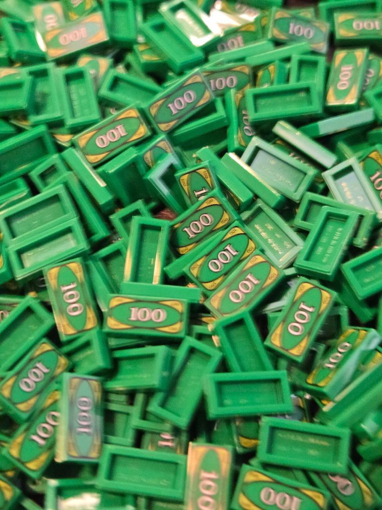 LEGO - Toy New Money 100 Bill 1 x 2 - 500 stuks #1.0