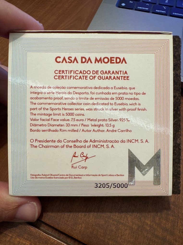 Πορτογαλία. 7.5 Euro 2016 "Eusebio - O Pentera Negra" Proof  (χωρίς τιμή ασφαλείας) #2.1