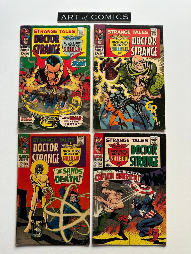 Strange Tales #156, #157, #158, #159 - Origin Nick Fury Retold - 4 Comic - EO - 1967 #1.0