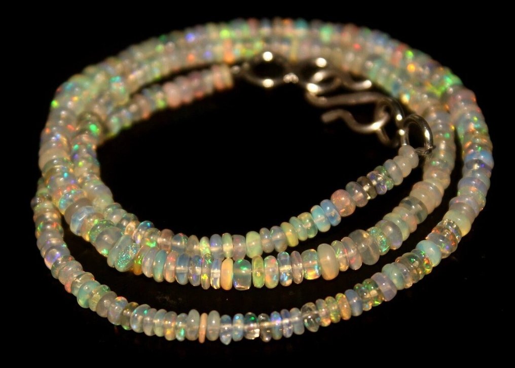 Natural Opal beads - 34.2 cts- 6.84 g #1.0