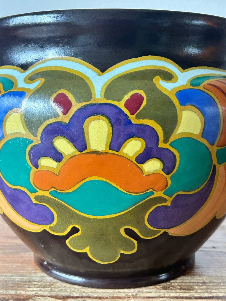 Arnhemse Fayencefabriek - 花盆架 - 陶器 - Geoorde. 花园长椅 #4.3