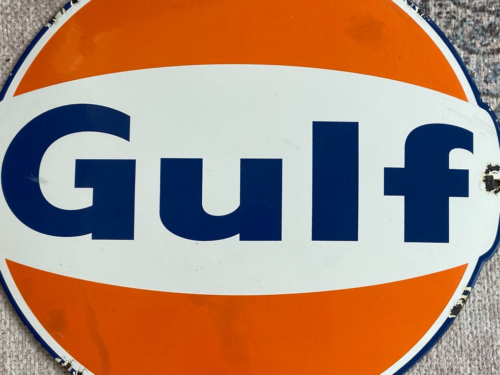 Sign - Gulf - Plaque émaillée #2.1