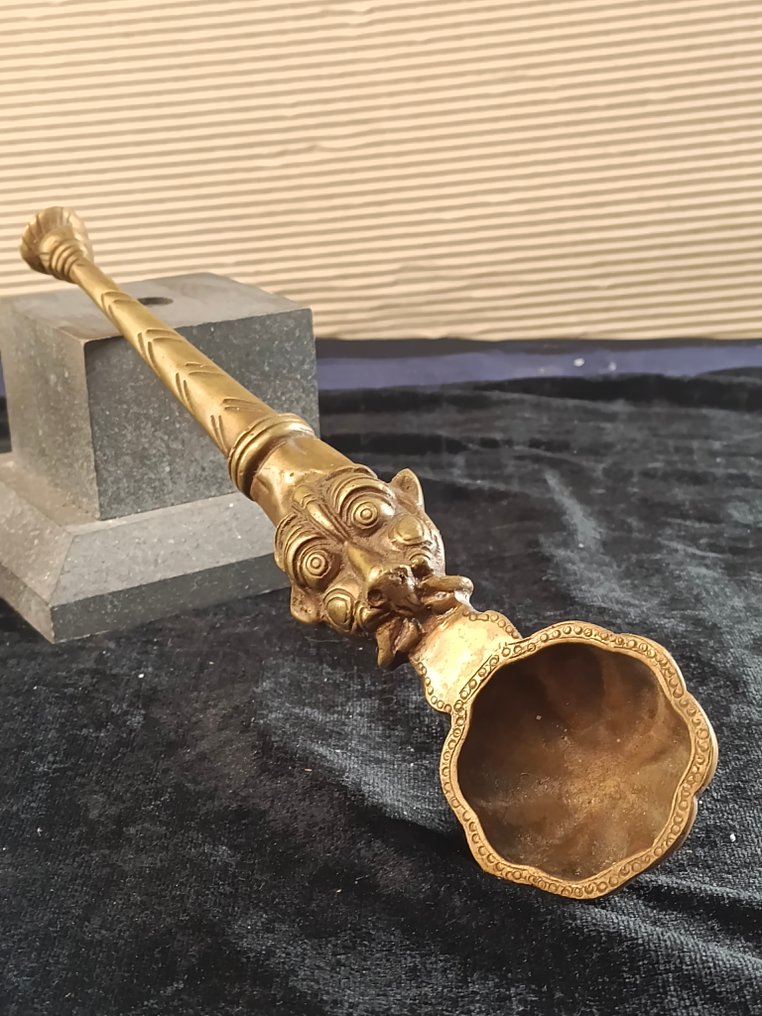 Uddharani - τελετουργικό κουτάλι - Μπρούντζος - Ινδία - Early 20th century #1.0