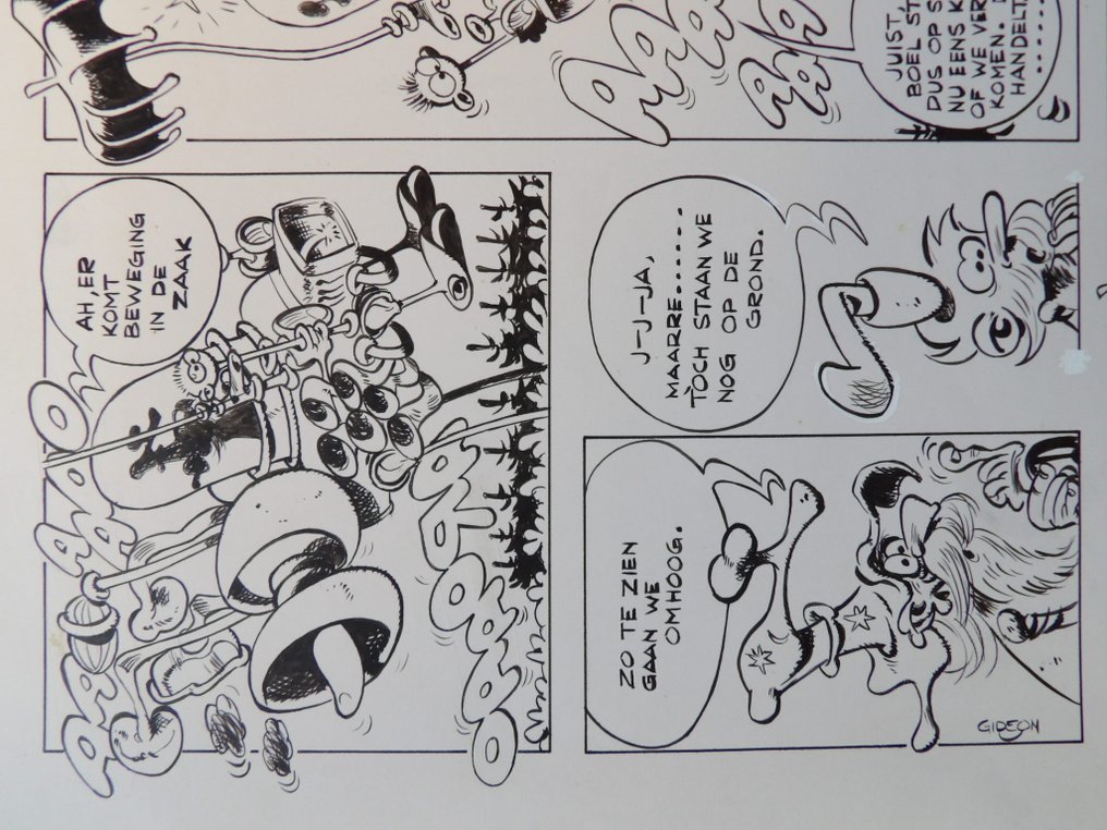 Brugman, Gideon - originele pagina + Album - Zonk en Stronk - 1 x 原创页面 + 专辑 #3.2