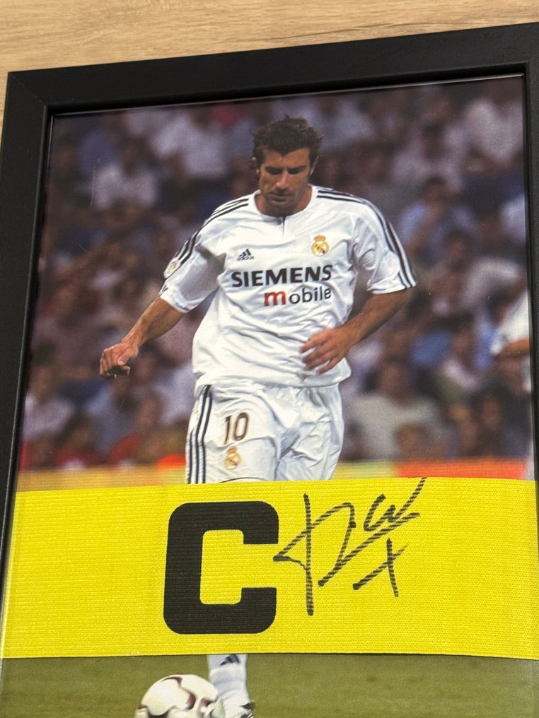 皇家马德里 - 西班牙足球联盟 - Luis Figo - 装裱, 队长袖标  #2.1