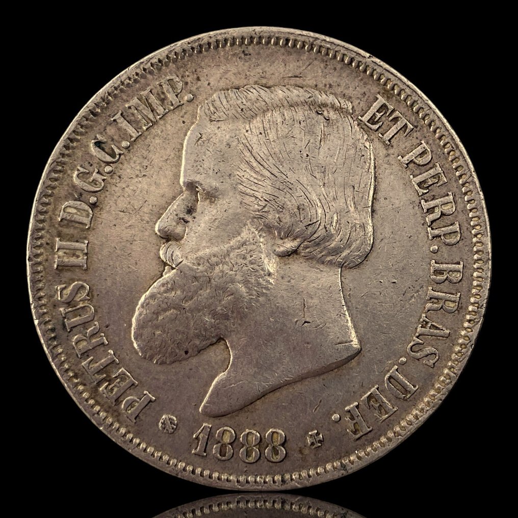 Βραζιλία. Pedro II (1831-1889). 2000 Reis 1888  (χωρίς τιμή ασφαλείας) #1.0
