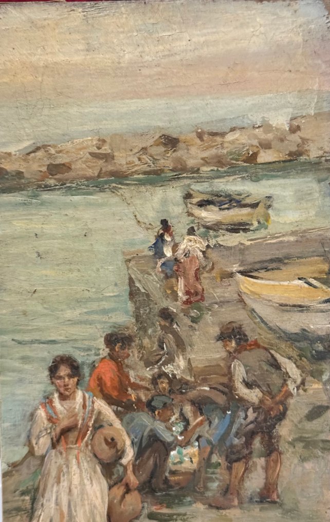Vincenzo Migliaro (1858-1938), Attr. - Scena di Vita a Napoli #4.3