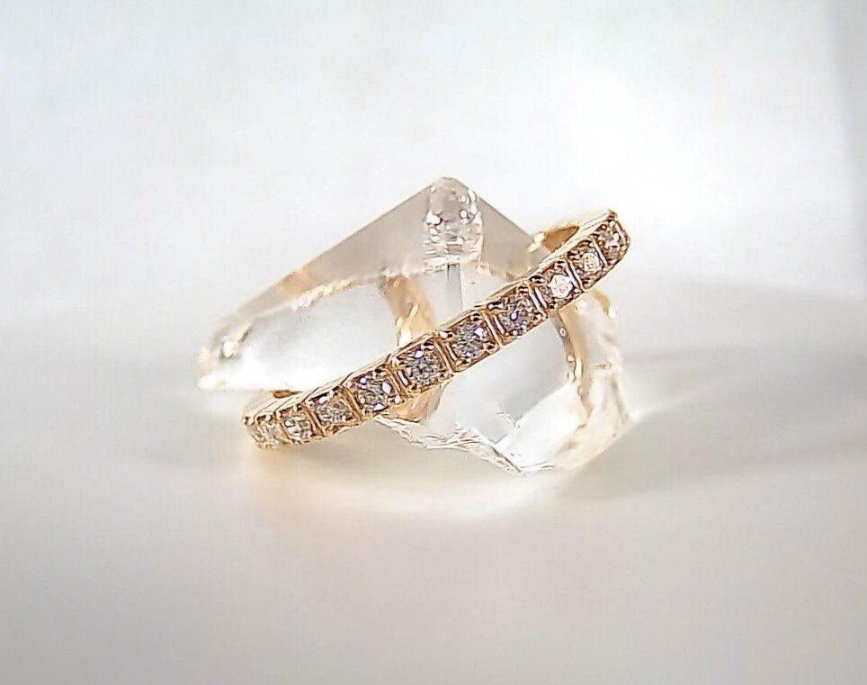 Sormus - 18 kt. Keltakulta -  0.56ct. tw. Timantti (Luonnollinen)  - Timantti - Love Infinity 2 #2.1