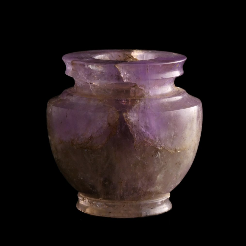 Αρχαία Ρωμαϊκή Amethyst Βαζάκι καλλυντικών #4.3