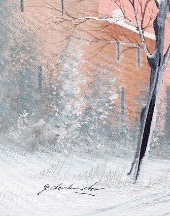 Ezio Dari (XX) - Paesaggio invernale #1.0