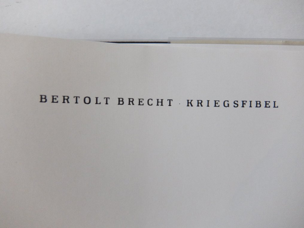 Bertolt Brecht - Kriegsfibel - 1968 #1.0