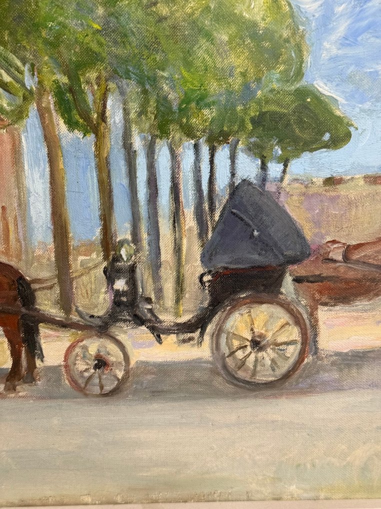 Ferruccio Torraca (1907-?) - Calesse con Cavalli #4.3