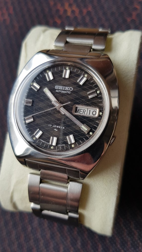 Seiko - Automatic 7009-8009 "Argyle" vintage watch - 没有保留价 - 中性 - 1975 #2.1