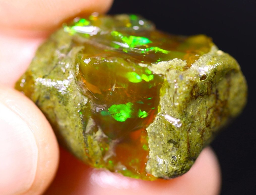 26,4 ct - Top Colors - Natürlicher Kristall-Opal - Rohversion - Sieh dir das Video an!- 5.28 g #4.3