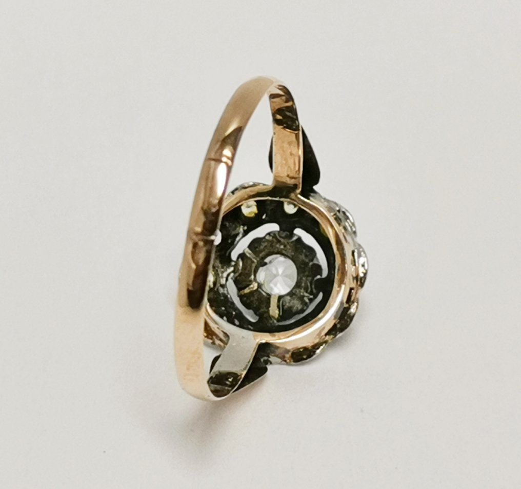 Ingen mindstepris - Ring - 18 kraat Gulguld - Roset i Art Deco-stil #3.2