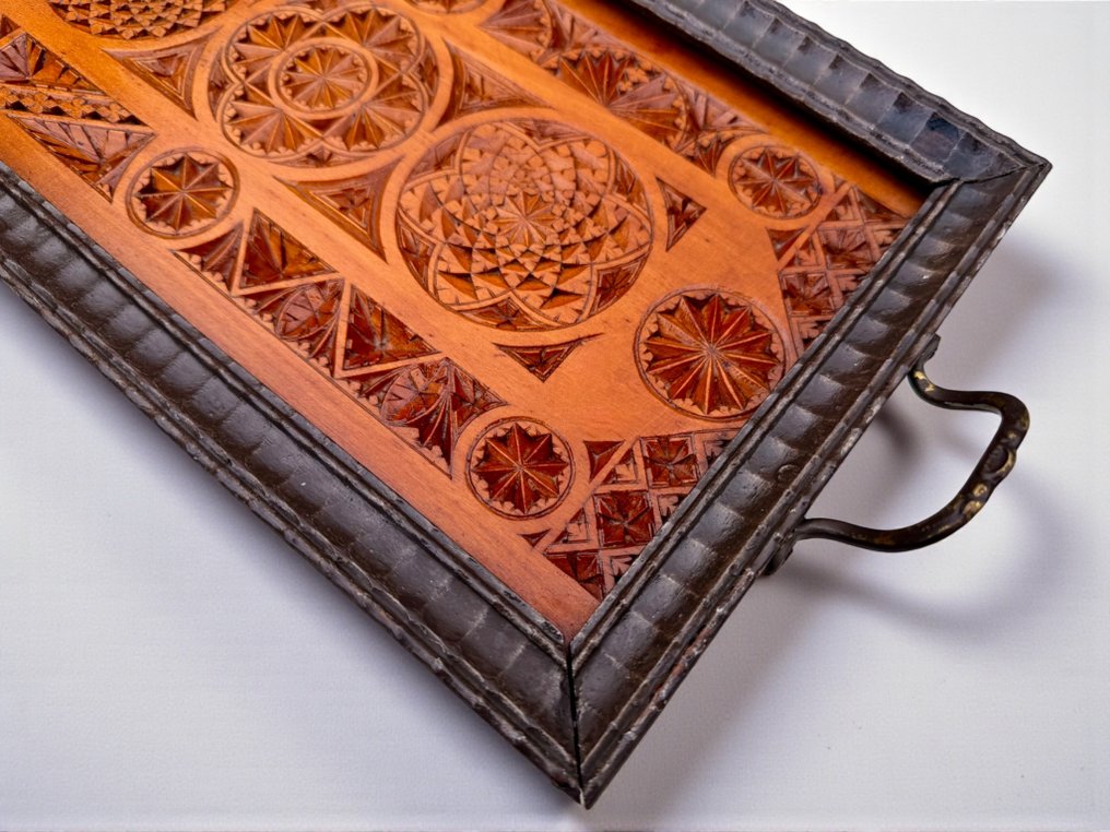 Serveringsbakke - Jugendstil - 1890'erne - Teaktræ #2.1