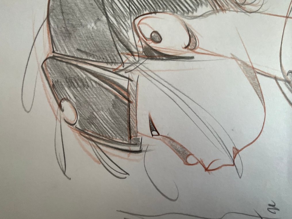 Michetz, Marc - 1 Original colour drawing - Geisha - 2020 #2.1