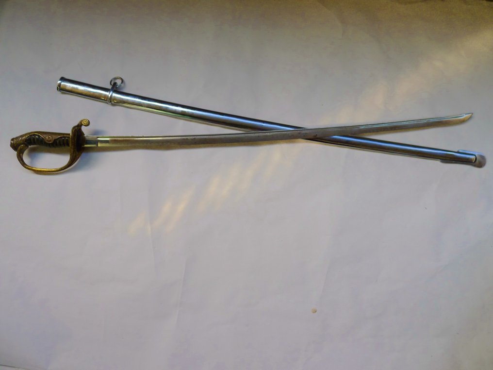 马刀 - 帝国日本二战19型连级九八甲刀礼仪剑 - 日本 (没有保留价) #3.2