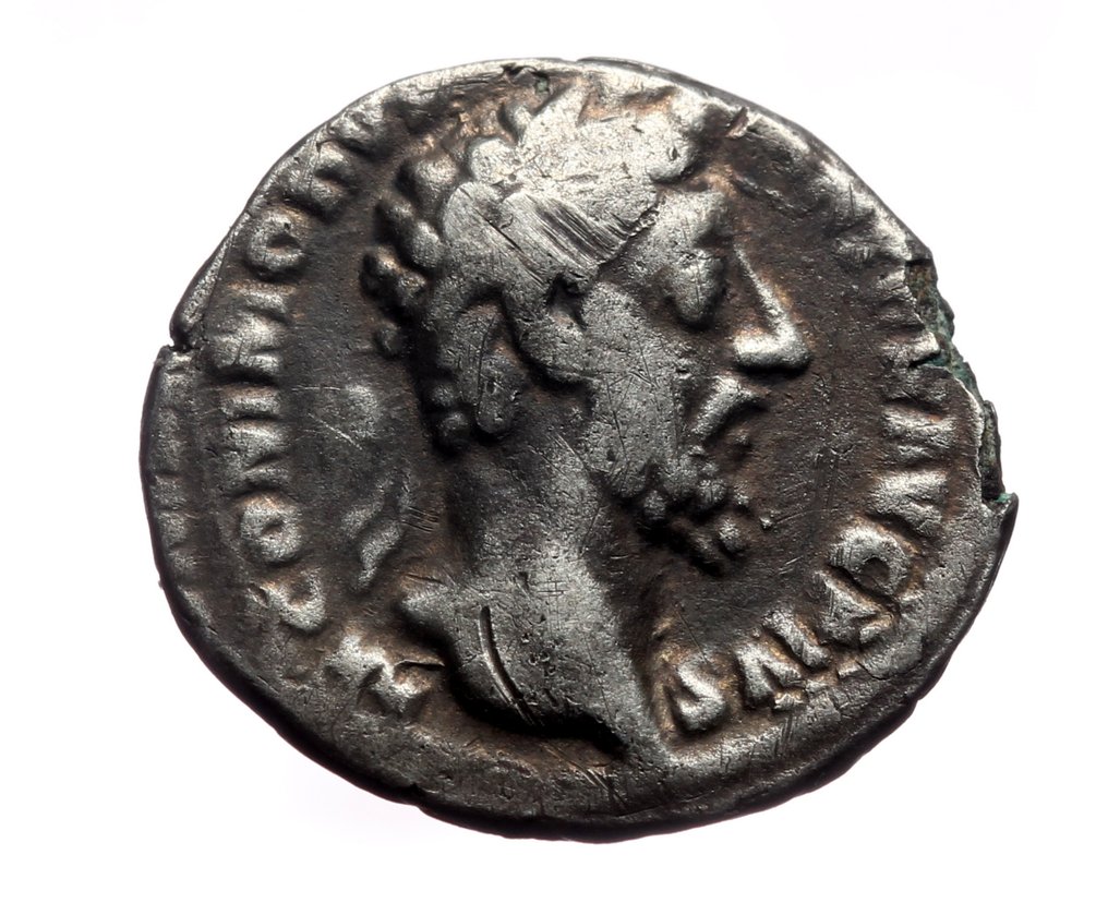 Empire romain. Commodus (AD 177-192). Denarius Standing Mars - scarce  (Sans prix de réserve) #1.0