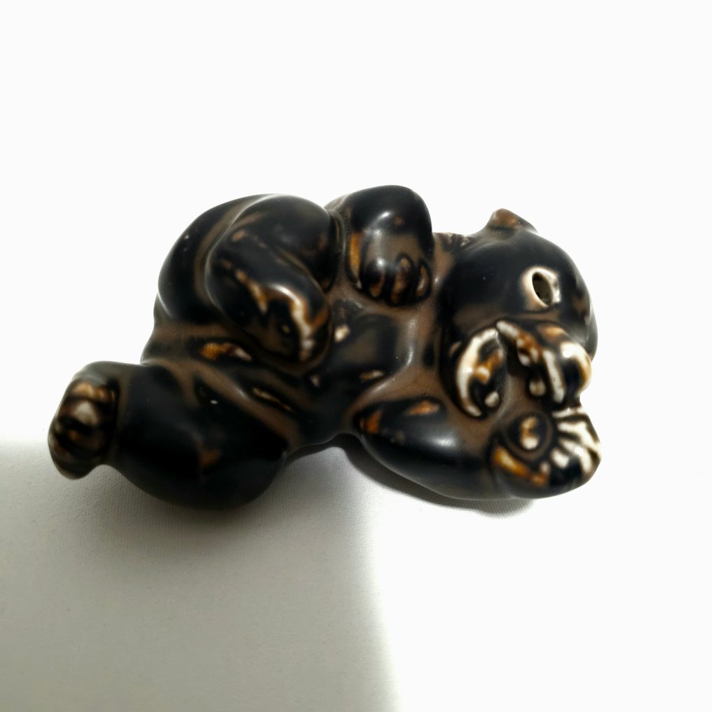 Royal Copenhagen - Knud Kyhn - Statue, 3 bears - 9 cm - Grès - 1940 #1.0