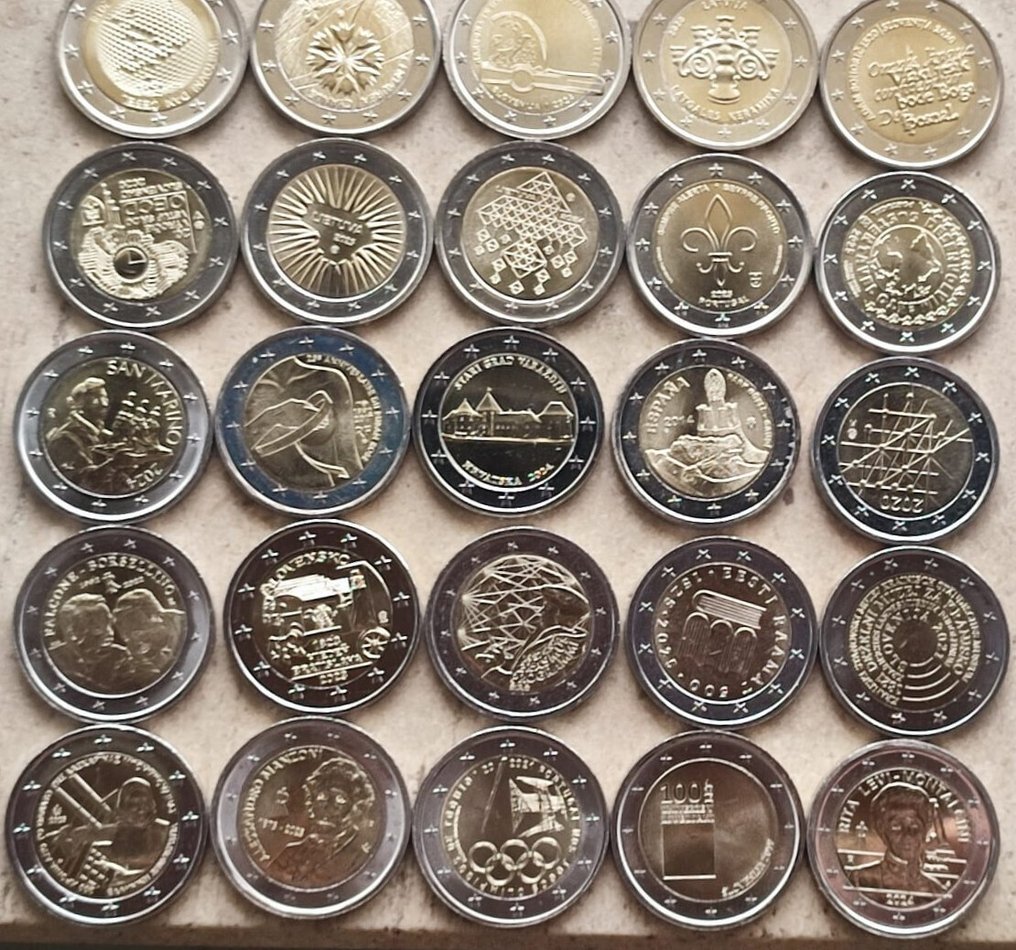 Ευρώπη. 2 Euro 2014/2025 (25 moedas)  (χωρίς τιμή ασφαλείας) #1.0