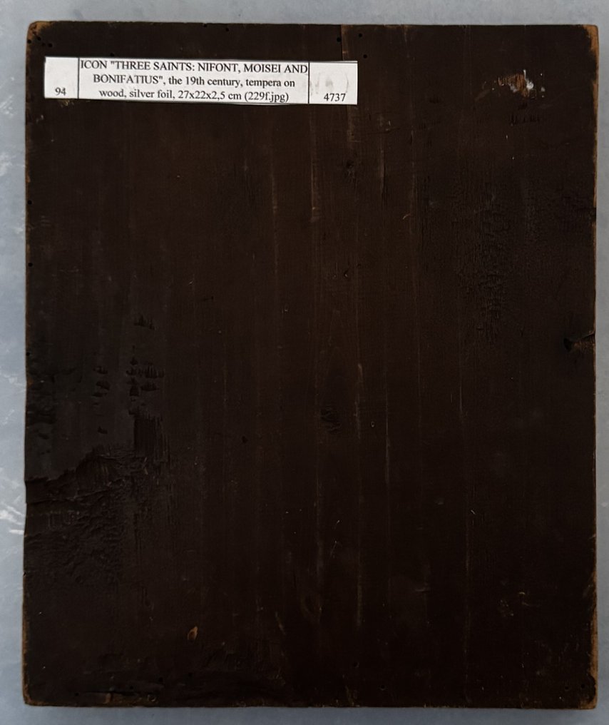 Icon - Three saints - Wood #4.3