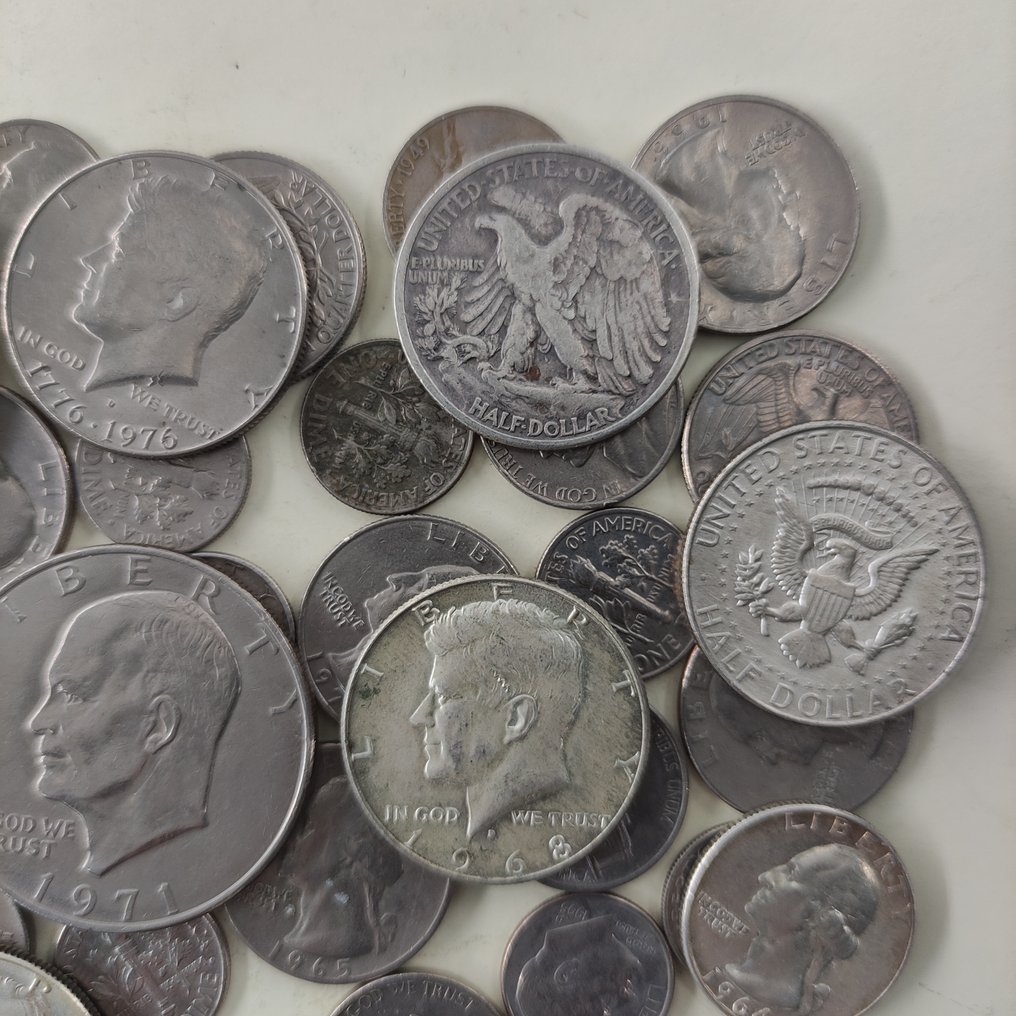 Ηνωμένες Πολιτείες. Lot with 40 Coins (mixed lot, several face values, dates, metals)  (χωρίς τιμή ασφαλείας) #4.3