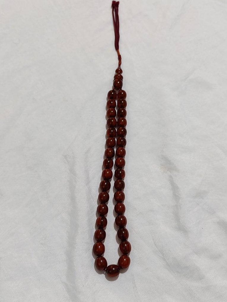 Rosenkrans - Rav - 1970-1980 - Sjældne bønneperler Rosenkrans #1.0