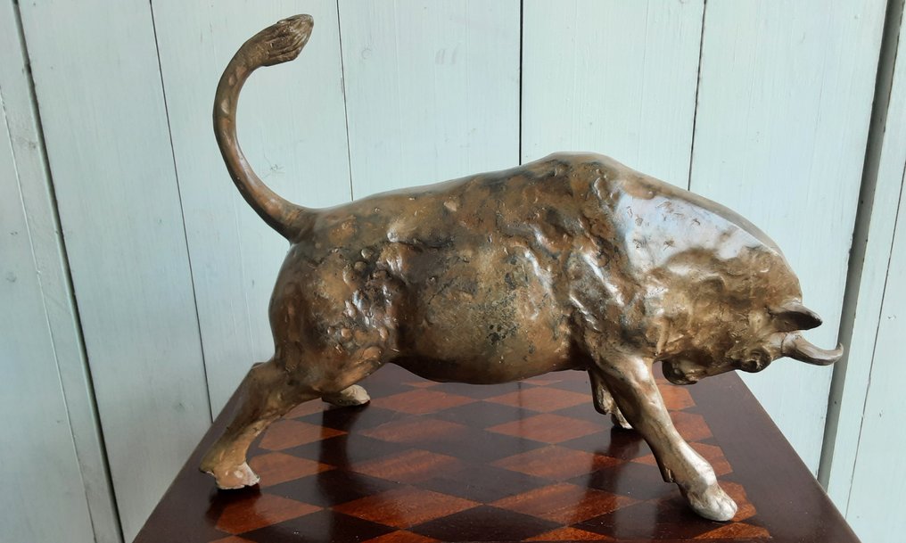雕像 - Stier - 40 cm - 黄铜色 #4.3